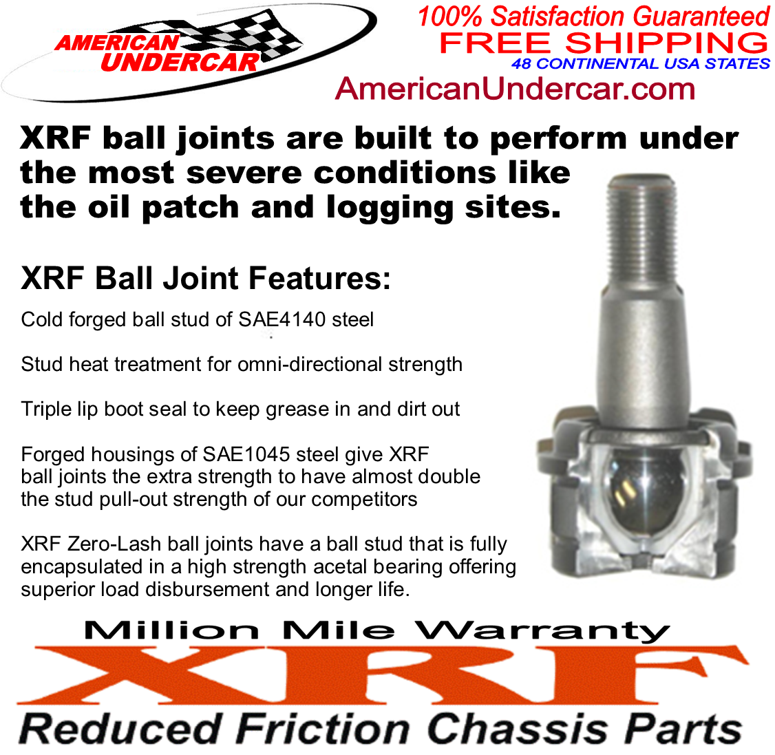 XRF Ball Joint Kit | 1970-1991 Chevrolet Blazer, K10, K20, V10, V20 2WD & 4x4