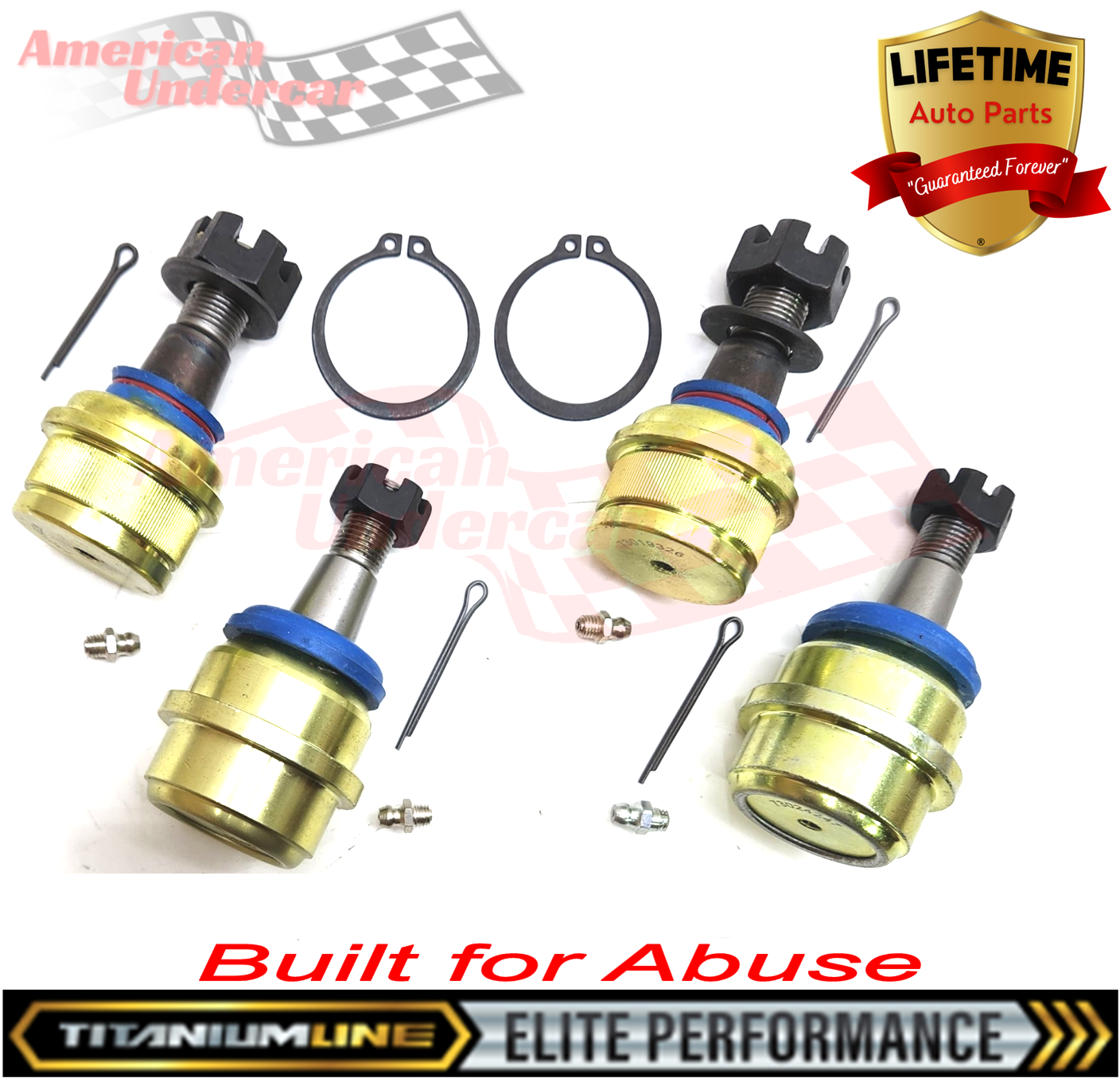 Lifetime Titanium Line Ball Joint Suspension Kit | 2007-2017 Jeep Wrangler 4x4