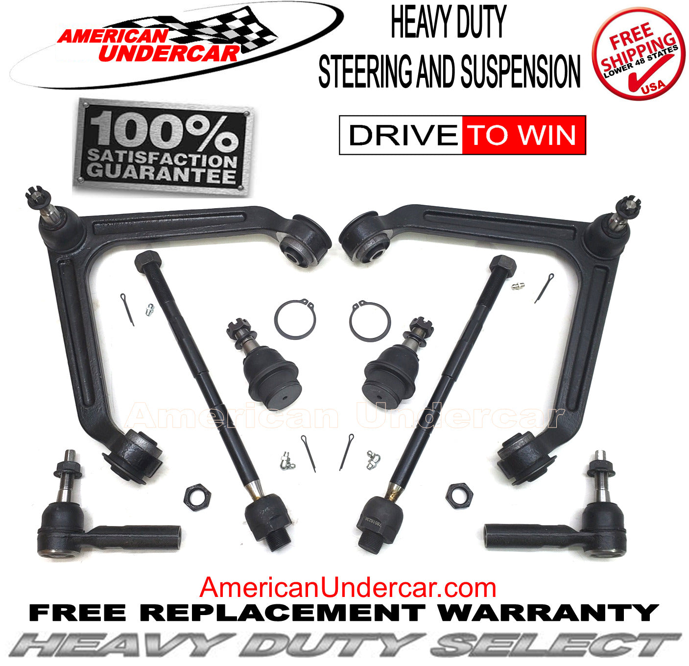 HD Complete Steering Suspension Kit | 2002-2005 Dodge Ram 1500 2WD