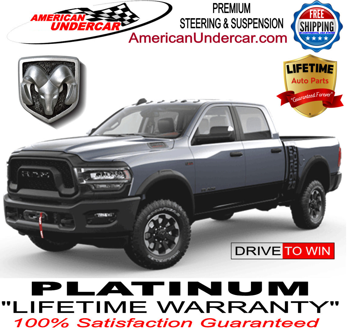 Lifetime Steering and Suspension Kit | 2003-2008 Dodge Ram 2500 3500 4x4