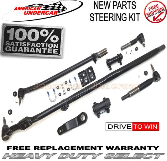 HD T Style Tie Rod Drag Link Steering Kit | 2003-2012 Dodge Ram 2500 3500 4x4