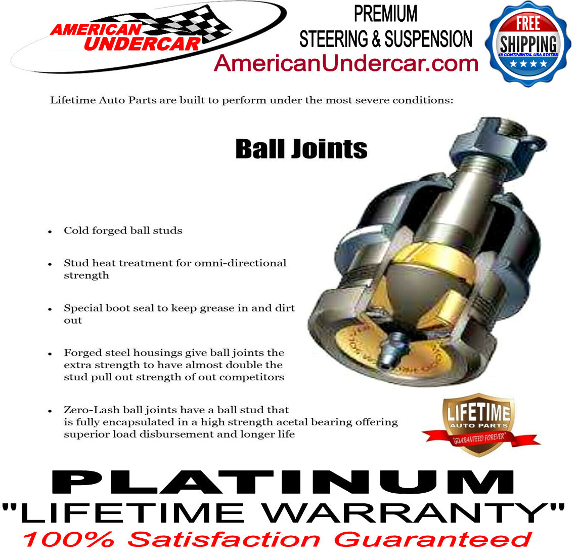 Lifetime Steering and Suspension Kit | 2003-2008 Dodge Ram 2500 3500 4x4