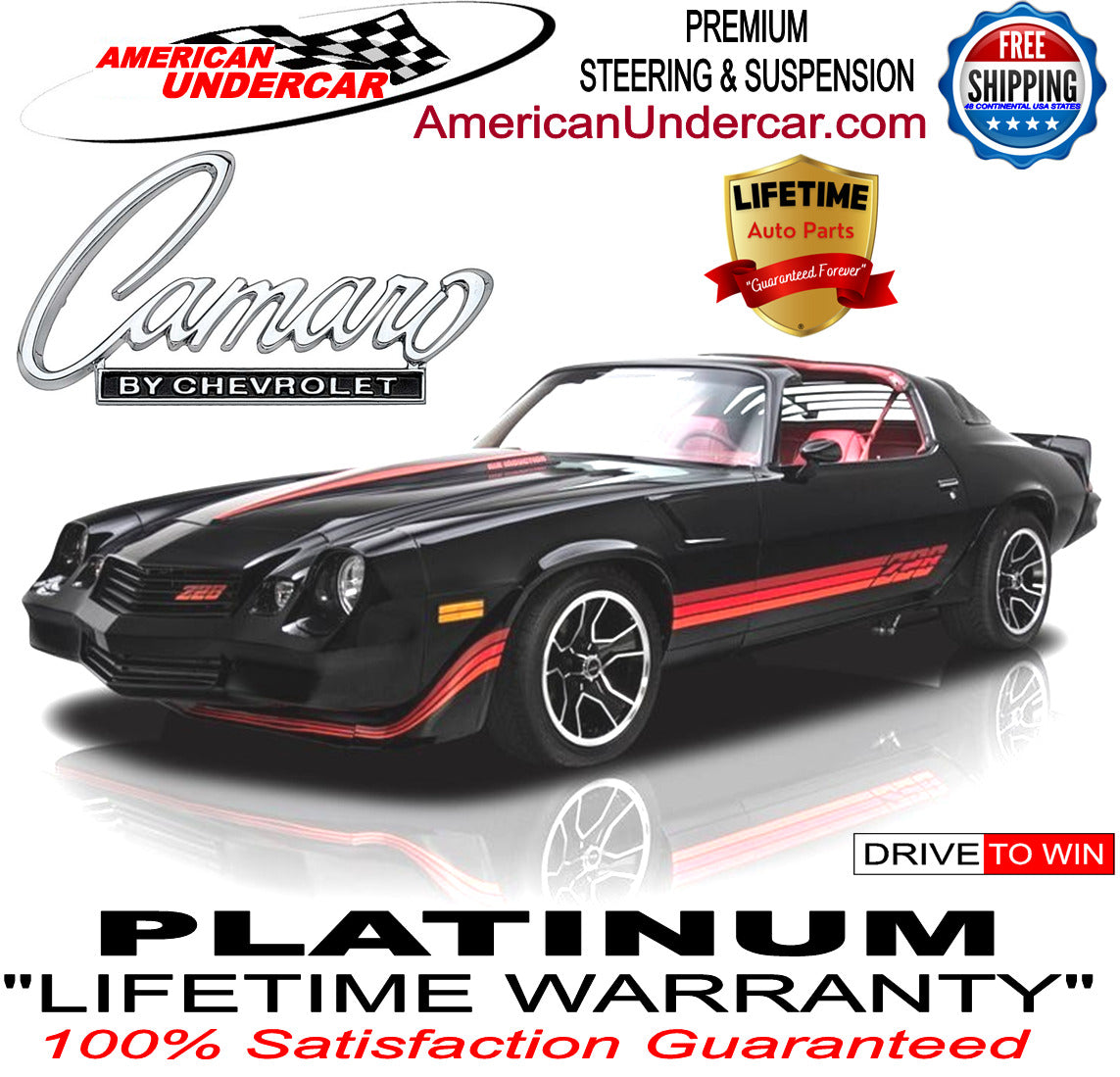 Lifetime Ball Joint Tie Rod Idler Arm Center Link Kit | 1975-1981 Chevrolet, Buick, Oldsmobile, Pontiac