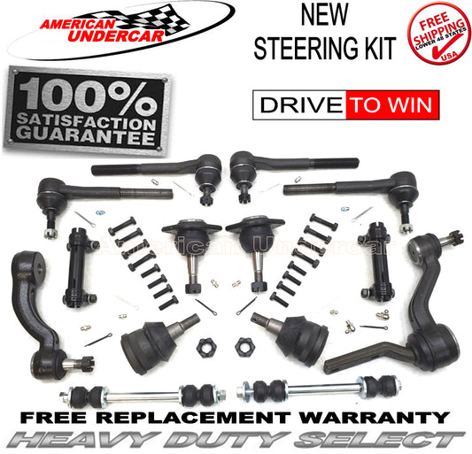 HD Ball Joint Tie Rod Idler Pitman Arm Kit | 1988-1992 Chevrolet C1500, C2500, C3500 2WD