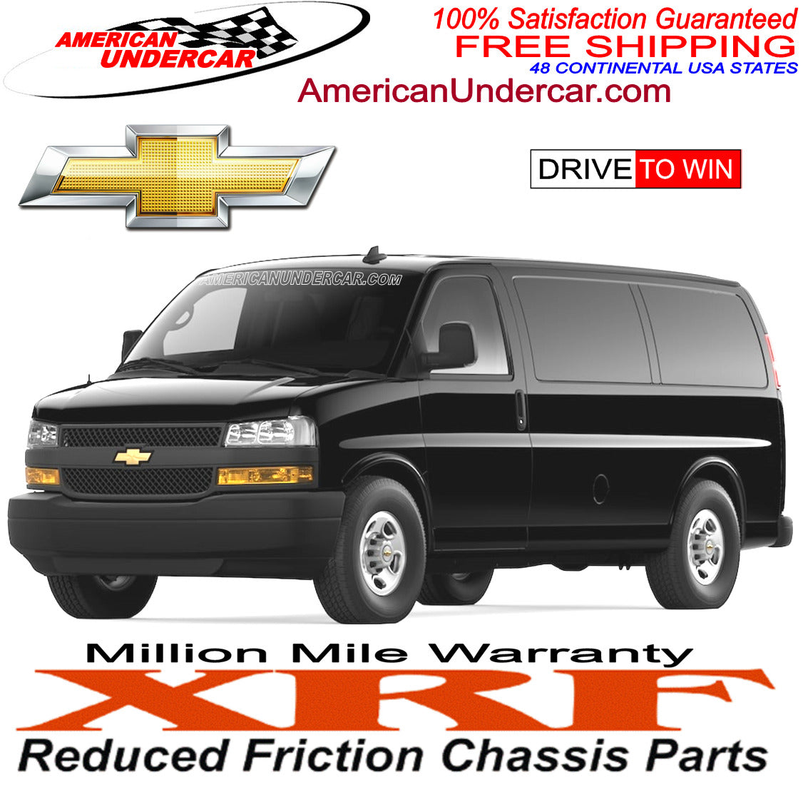 XRF Control Arm Steering and Suspension Kit for 2006-2022 Chevrolet Express, GMC Savanna