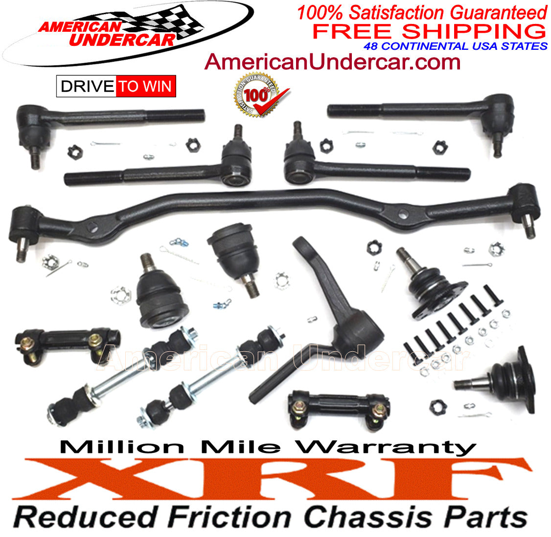 XRF Ball Joint Tie Rod Center Link Steering Kit | 1971-1972 Buick, Chevrolet, GMC, Oldsmobile, Pontiac