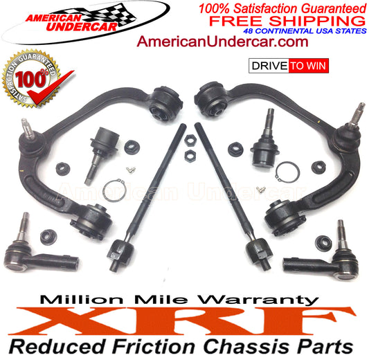XRF Ball Joints Control Arms Tie Rod Steering Kit | 2004-2008 Ford F150 2WD