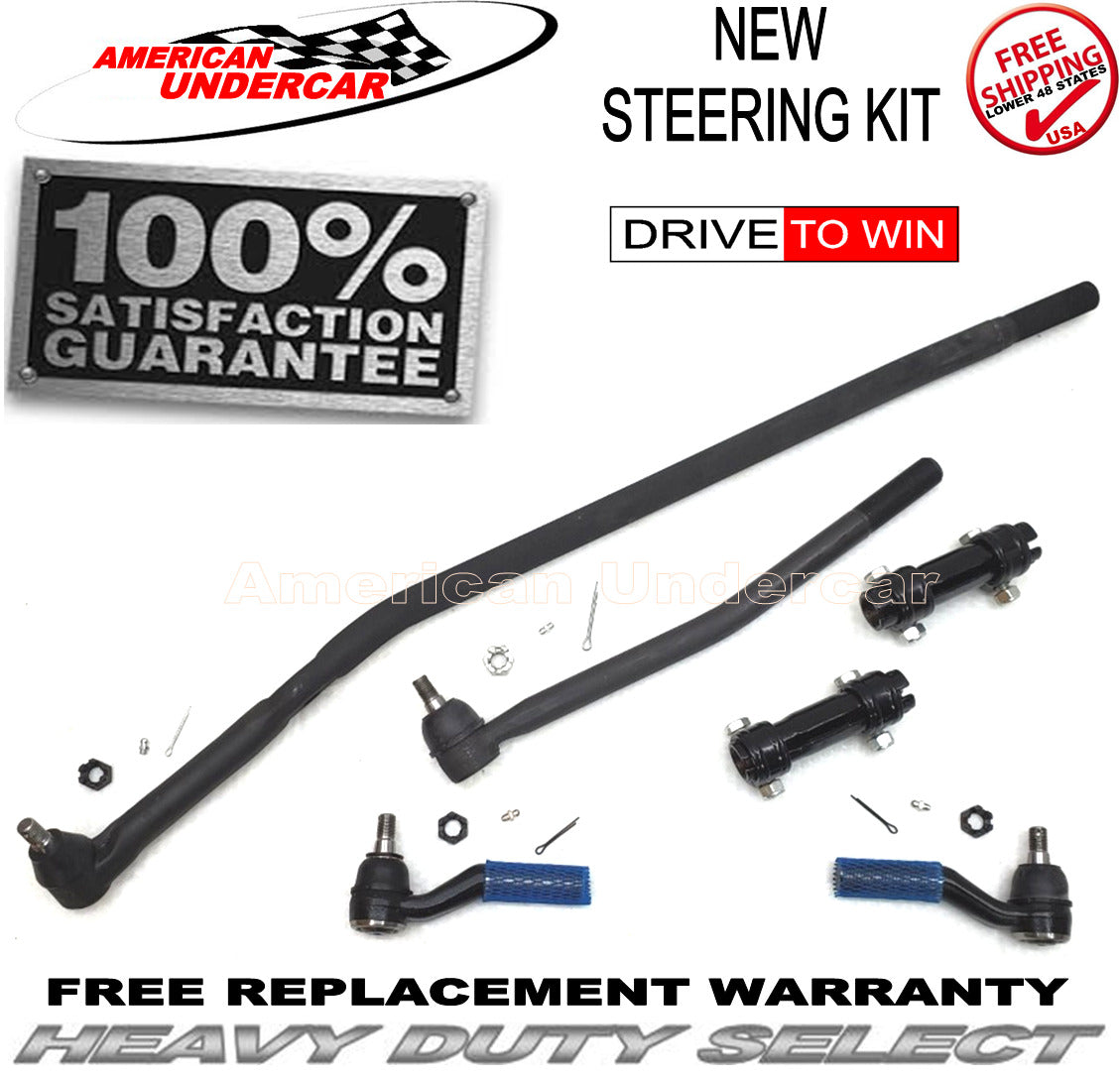 HD Drag Link Tie Rod Sleeve Steering Kit | 1992-2006 Ford E250 SRW