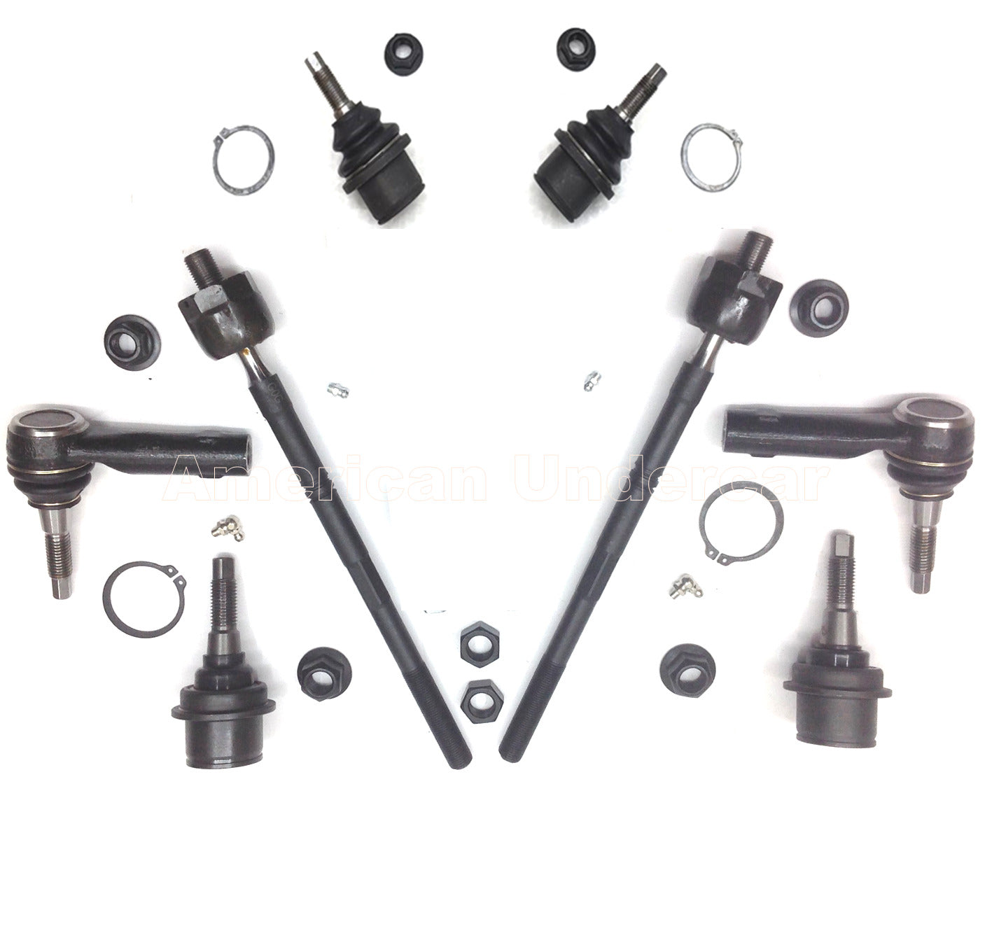 XRF Ball Joints Tie Rod Steering Suspension Kit | 2018-2021 Ford Expedition 4x4