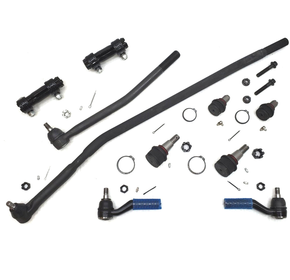 XRF Ball Joints Drag Link Tie Rod Steering Suspension Kit | 2008-2019 Ford E350 SRW